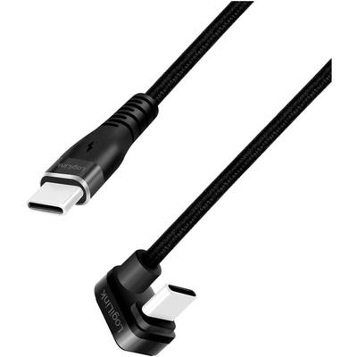 USB-Kabel usb 2.0 usb-c® Stecker 2.00 m Schwarz CU0191 - Logilink