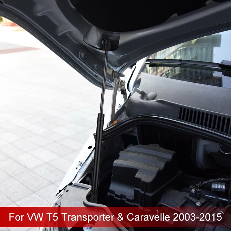 Motorhaubenlift unterstützt Stoßdämpferstreben für VW T5 Transporter Caravelle 2003–2015 7E 0823359 Vordere Federbeinstangen Image