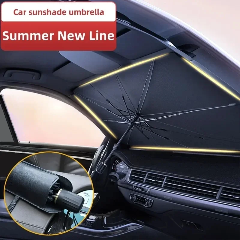 Auto Sonnenschutz Auto Fenster Sonnenschutz Sonnenschutz Sonnenschutz im Auto vorne Windschutz scheibe Sonnenschutz Abdeckung Auto Image