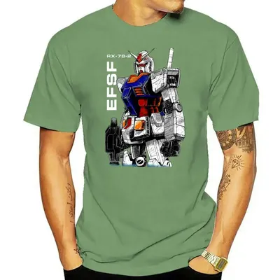 Gundam 50 Birthday Annivesary T-Shirt Ultra Cotton Gift For Men Size S... New Fashion Tee Shirt