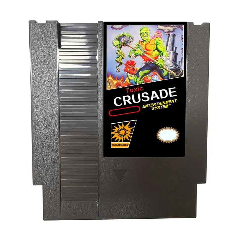 8 Bit Game Card 72 Pins Toxic Crusade NTSC And Pal Version Cartridge Video Game For NES