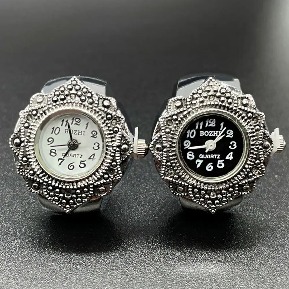 Fingerring Uhr für Frauen Männer einzigartiges Design Vintage Retro Ring Uhr Paar Schmuck Uhr Geschenk