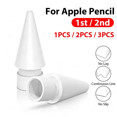 1/2/3Pcs Pencil Tips For Apple Pencil 1st 2nd Generation iPencil Pen Tip For Apple iPad Pro Air