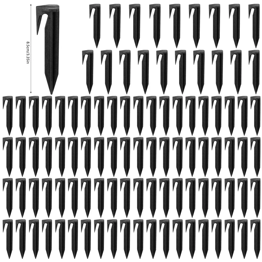 100 stücke Garten Rasenmäher Peg Rasenmäher Rasen Spikes Grenze Pegs Für Sicher Verankerung Roboter Mäher Garten Zubehör