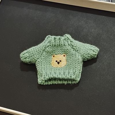 Doll Clothes Suit 7in/17cm Plush Labubu Doll Clothes Doll Sweater(WITHOUT Doll)