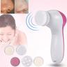 Portable 5-In-1 Electric Facial Cleanser Clean Massage Beauty Exfoliator Waterproof Deep Cleaning Tool