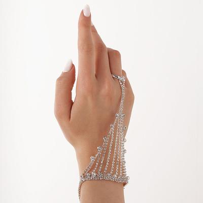 Women's Ring Bracelet / Slave bracelet Classic Precious Gypsophila Fashion Luxury Rhinestone Bracelet Jewelry Silver / Gold For Wedding Gift Engagement