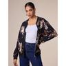 Sequin Crew Neck Bomber Jacket