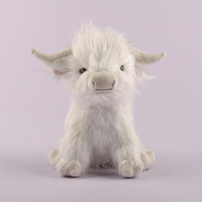 Highland Cow Brown Stuffed Animal Soft Toy Gift for Kids Naturli Eco-Friendly Plush 9.8 Inches