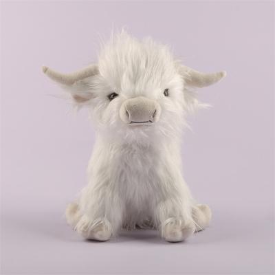 Highland Cow Brown Stuffed Animal Soft Toy Gift for Kids Naturli Eco-Friendly Plush 9.8 Inches