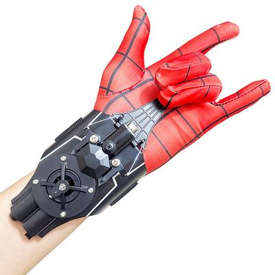 Spider Man Launcher Spinning True Genuine Gloves Automatic Thread Takeup Spider Spinning Black Technology Children's Toys halloween gift