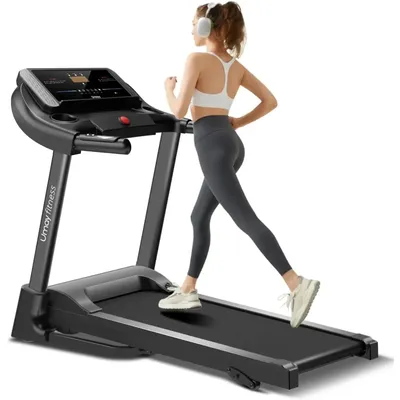 FAST FREE.UMAY Fitness Home Auto-Folding Incline Treadmill with Pulse Sensors, 3.0 HP Quiet