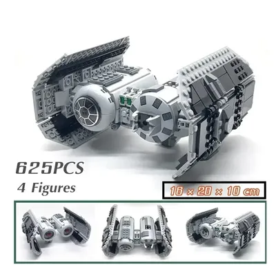 New In Stock 625PCS Starfighter Compatible 75347 Space TIE Bomber Model Building Block Toys For