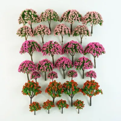 Mixed Model Trees, 3.5 to 13 Cm (1.38 to 5.12 Inches), Ho Scale Trees, Diorama