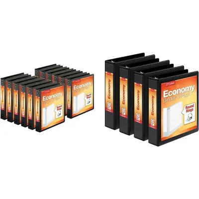 Cardinal Economy 3-Ring Binders and Cardinal Economy 3 Ring Binders Bundle (12 Pack)