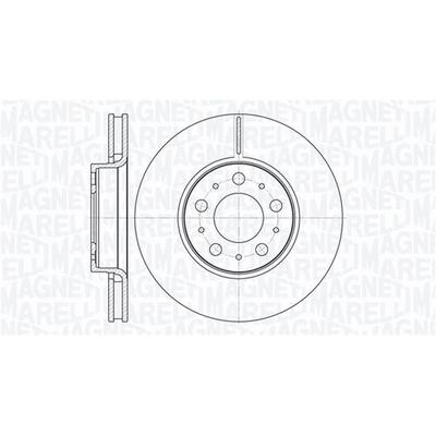 MAGNETI MARELLI Bremsscheibe vorne rechts links innenbelüftet Ø286mm 286mm für VOLVO 31471830 31400739 2724032 361302040