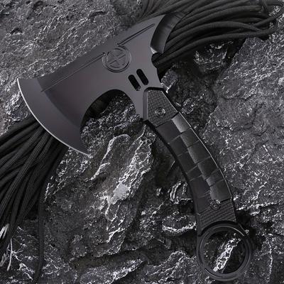 TEMU Multifunctional Stainless Steel Tactical Axe - Multifunctional Axe Is Great For Outdoor Camping, Hiking And Hunting.