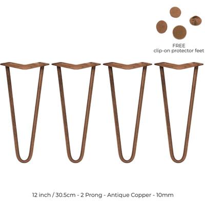 4 x Hairpin Legs 30.5cm Tischbeine 2 Streben