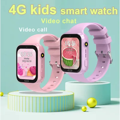 Kids 4G Smart Watch Sim Card Games Video Call Camera SOS Waterproof Location WiFi LBS Tracker Call