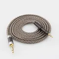 HIFI 2.5/3.5/4.4/6.35mm XLR 16 Core Cavo per auricolari placcato argento grigio per Sennheiser HD599 HD569 HD 560S HD559 hd560s