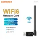 Comfast Wifi 6 Adattatore USB AX286 Scheda di rete Dongle 5G + 2.4GHz 802.11AX Antena Para PC Ricezione del segnale per Win 7 10 11