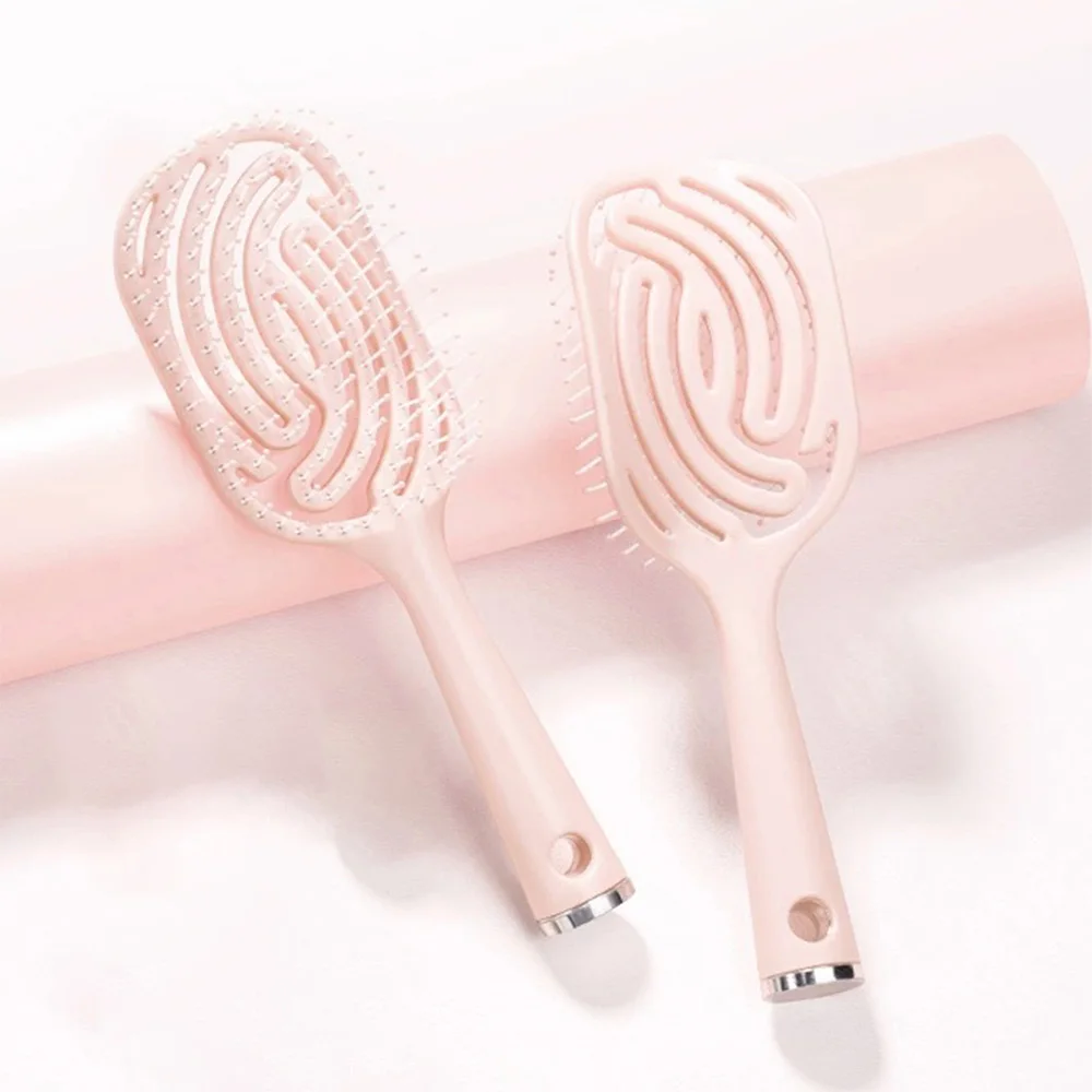 Aushöhlen Haar Pinsel Anti-statische Nass Trocken Lockige Detangler Haarbürste Anti Entwirren HairBrush Frauen Friseur Styling Werkzeuge Image