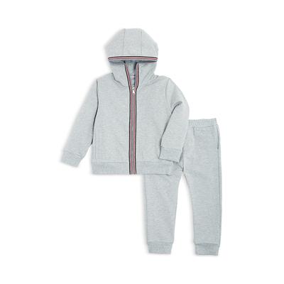 Moncler Boys' Tricolor Zip Hoodie & Jogger Pants Set - Baby - Grey