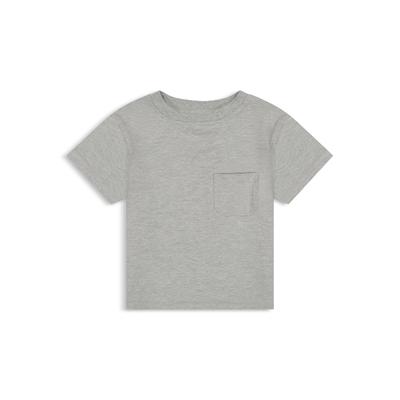 DL1961 Girls' Short Sleeved Tee - Little Kid - Heather Gray