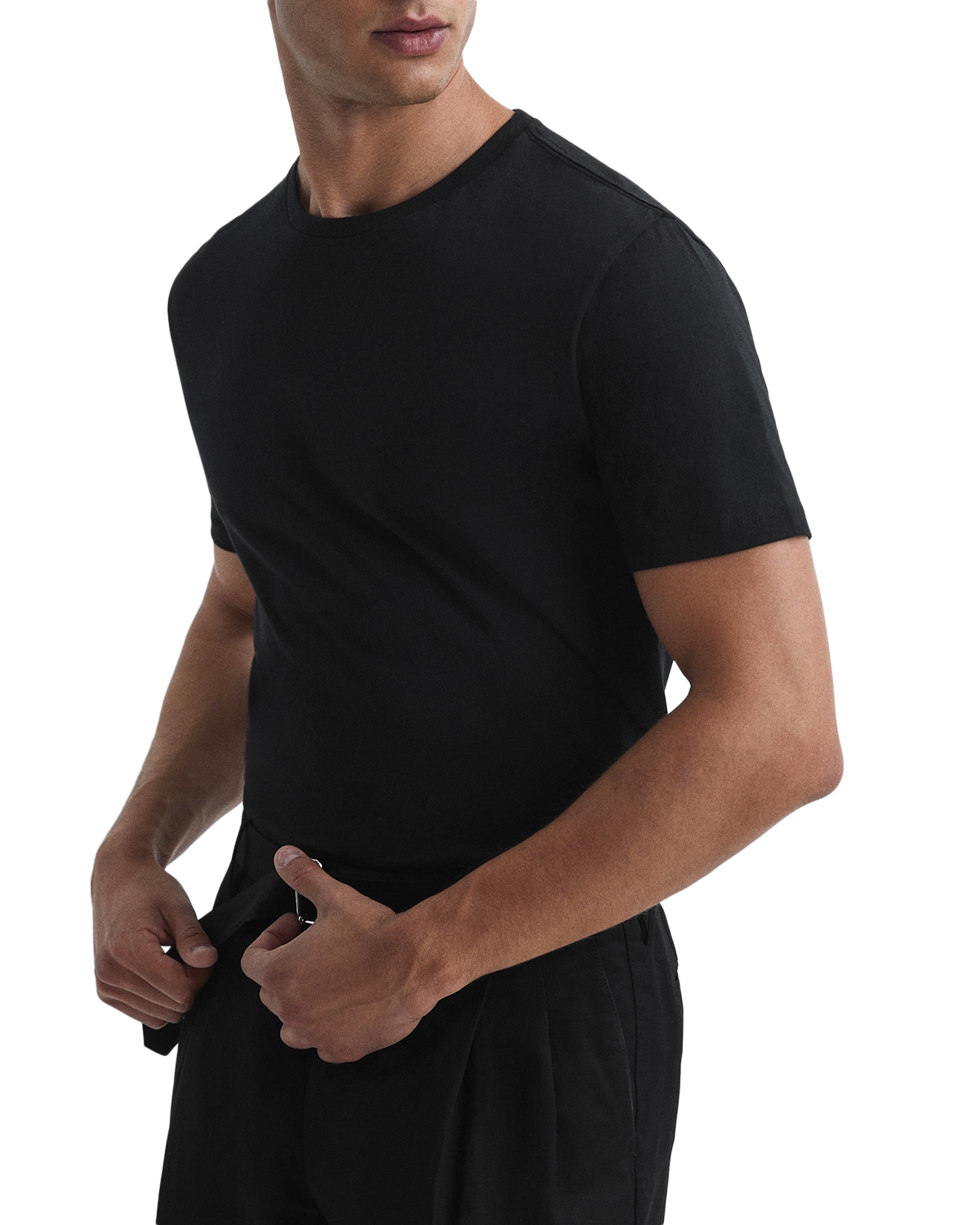 Reiss Bless Crewneck Tee - Black