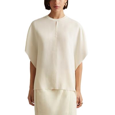 Reiss Tania Drop Sleeve Tee - Ivory