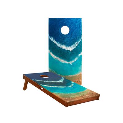 Elakai 2ft x 4ft The Beach Epoxy Resin Cornhole Boards - Ages 8 Years+ - The Beach