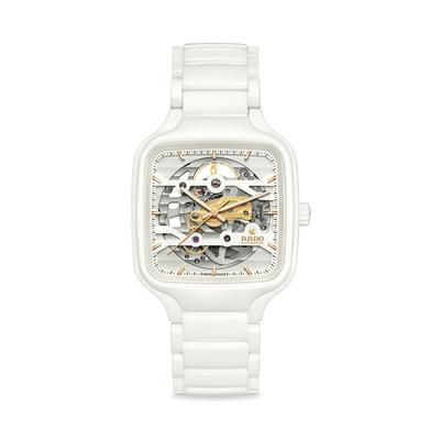 Rado True Square Skeleton Watch, 38mm x 38mm - White