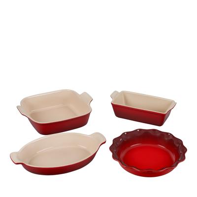 Le Creuset 4 Pc Stoneware Baking Set - Cerise