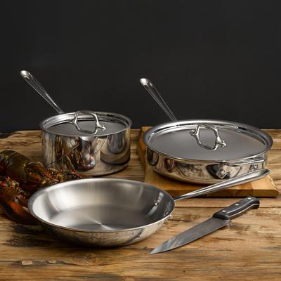 All-Clad Stainless Steel 5-Piece Cookware Set - Stainless