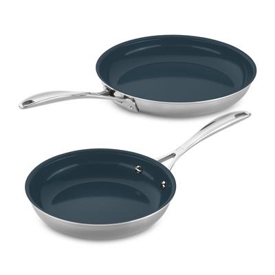 Zwilling Clad Cfx Fry Pans, Set of 2 - Silver