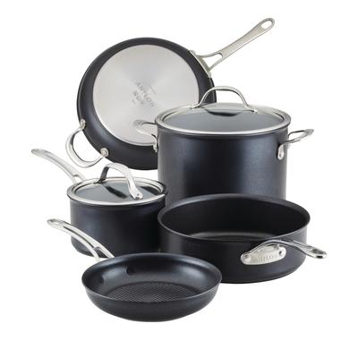 Anolon X Hybrid 7 Piece Nonstick Cookware Set - Silver