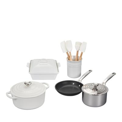Le Creuset 12 Pc. Mixed Media Cookware Set - White
