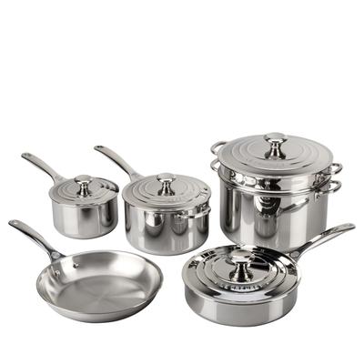 Le Creuset Stainless Steel 10-Piece Set - Stainless Steel