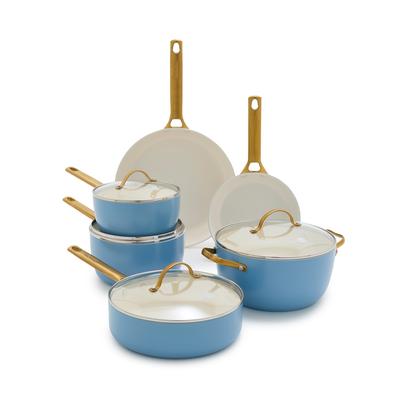 GreenPan Reserve Healthy Ceramic Nonstick Cookware, Set of 10 - Sky
