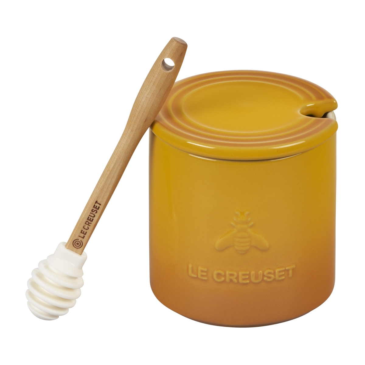Le Creuset Honey Pot with Silicone Honey Dipper - Nectar