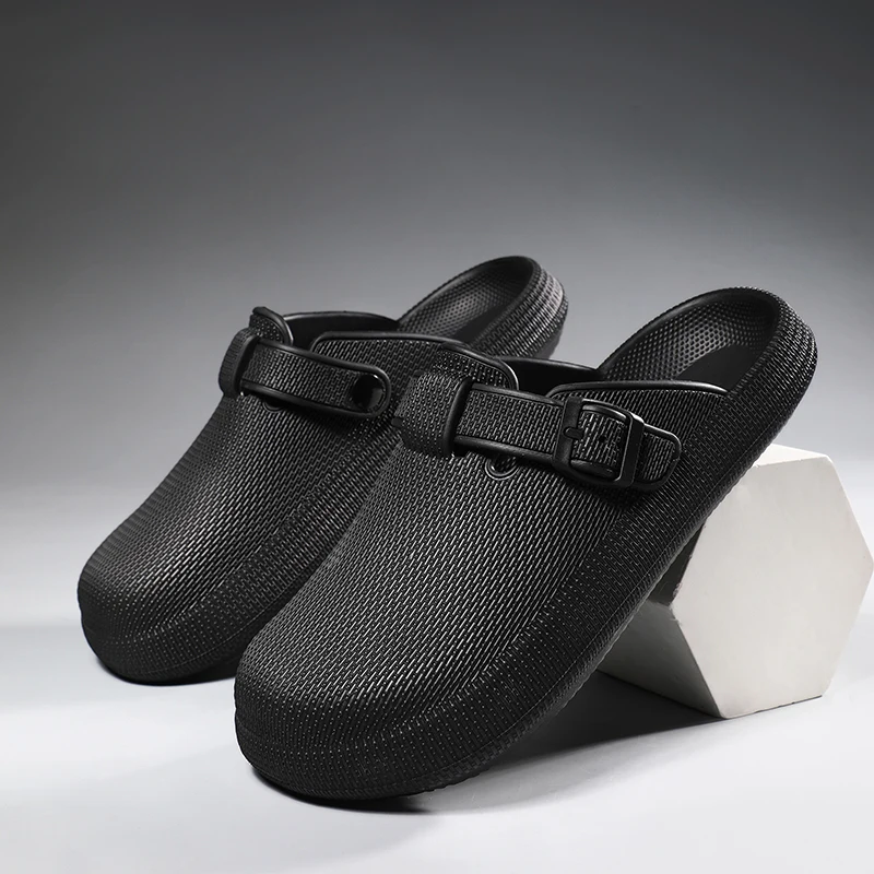 Herren Hausschuhe Eva Slip on Casual Wanderschuhe Herren Casual Baotou Half Slipper bequeme weiche Haushalts sandalen