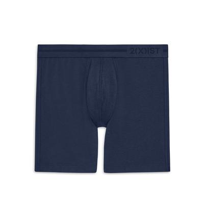 2(X)Ist Dream Solid Mid Rise Boxer Briefs - Navy Blazer