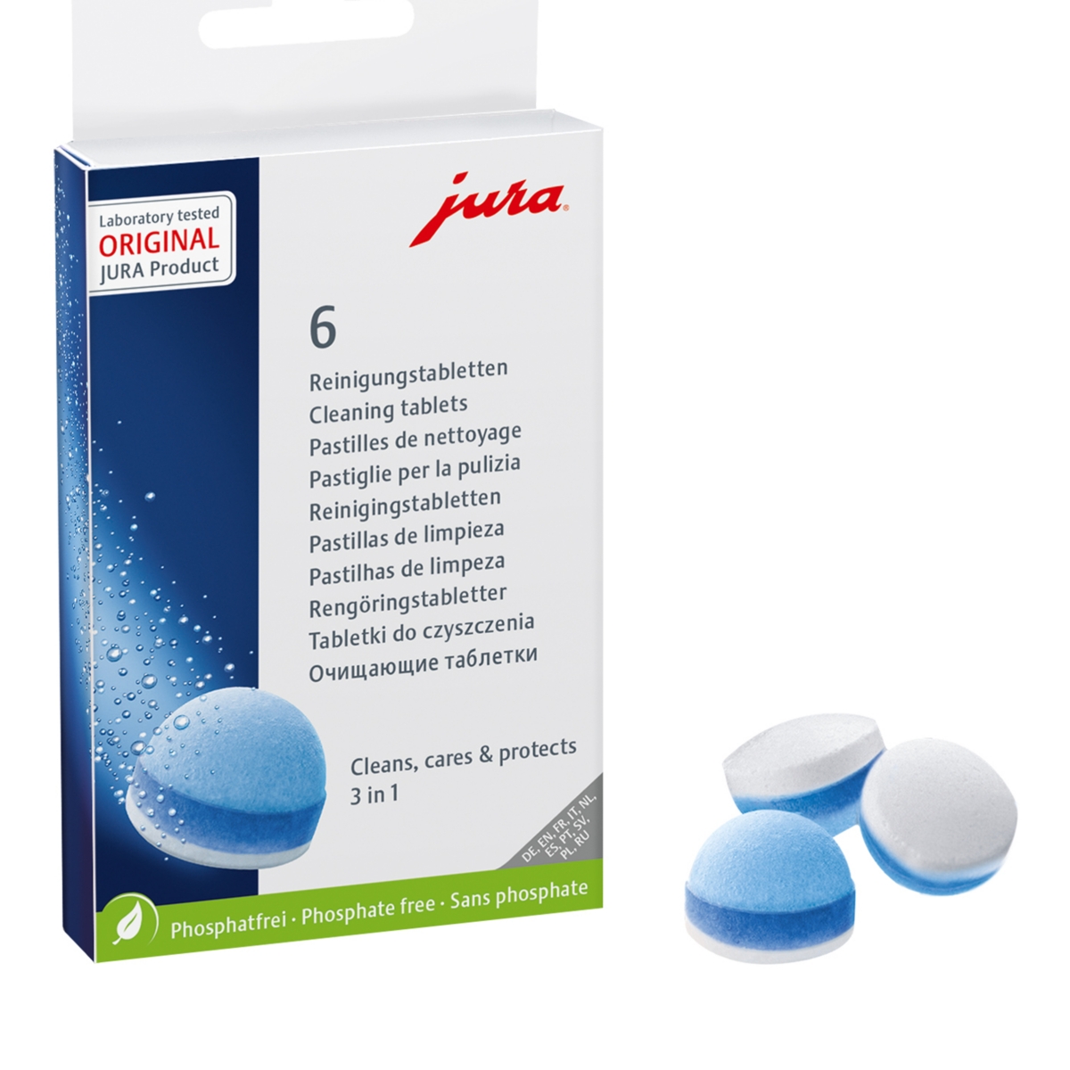 Jura 3 Phase Cleaning Tabs