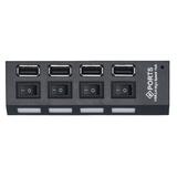JNYSJ USB Hub 4 Ports Multifunctional Universal High Efficiency Space-saving High-speed Transfer with Switch Multi USB Splitter 2.0 Hub Adapter Expander Computer Accessories