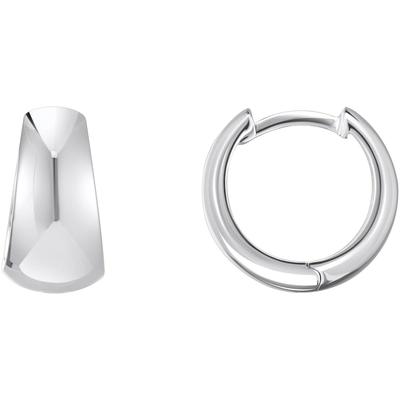 Paar Creolen THOMAS SABO "Schmuck Silber 925 Ohrringe Trapezform, CR740-001, CR740-413", silber (silberfarben), Ohrringe