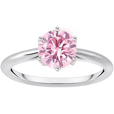 Fingerring THOMAS SABO "Schmuck Silber 925 Ring Solitär, TR2474-051, TR2474-414" Gr. 60, bunt (silberfarben, pink, pink), Fingerringe, Damen, 60, Silber 925 (Sterlingsilber), 2mm, mit Zirkonia (synth.) Image