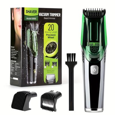 TEMU Personal Care, Automatic Hair Suction Hair Clipper Lcd Digital Display Electric Hair Clipper Low Noise Waterproof Shaved Head Tool