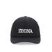 Baseball Cap With Logo Embroidery - Black - Zegna Hats