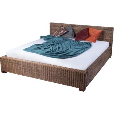 Rattanbett Korbbett natur aus Rattan-Geflecht 180 x 200 cm alaric Image