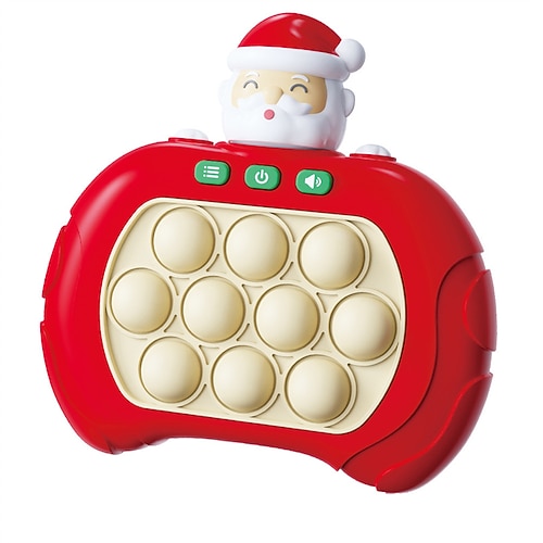 Pop-Game-Controller, schnelles Push-Game, Zappelspielzeug, Pop-Game, Handheld-Bubble-Game-Konsole, leuchtendes Pop-Game, sensorisches Zappelspielzeug für Weihnachten für Jungen und Mädchen,